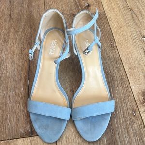 Like new Michael Kors baby blue heels
